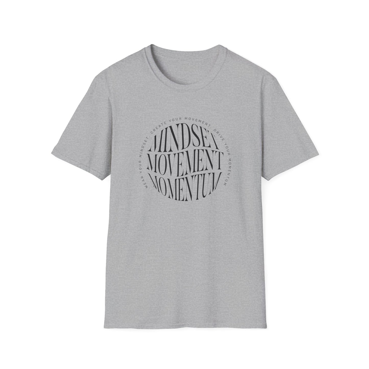 "Mindset, Movement, Momentum" – Motivation in Motion T-Shirt