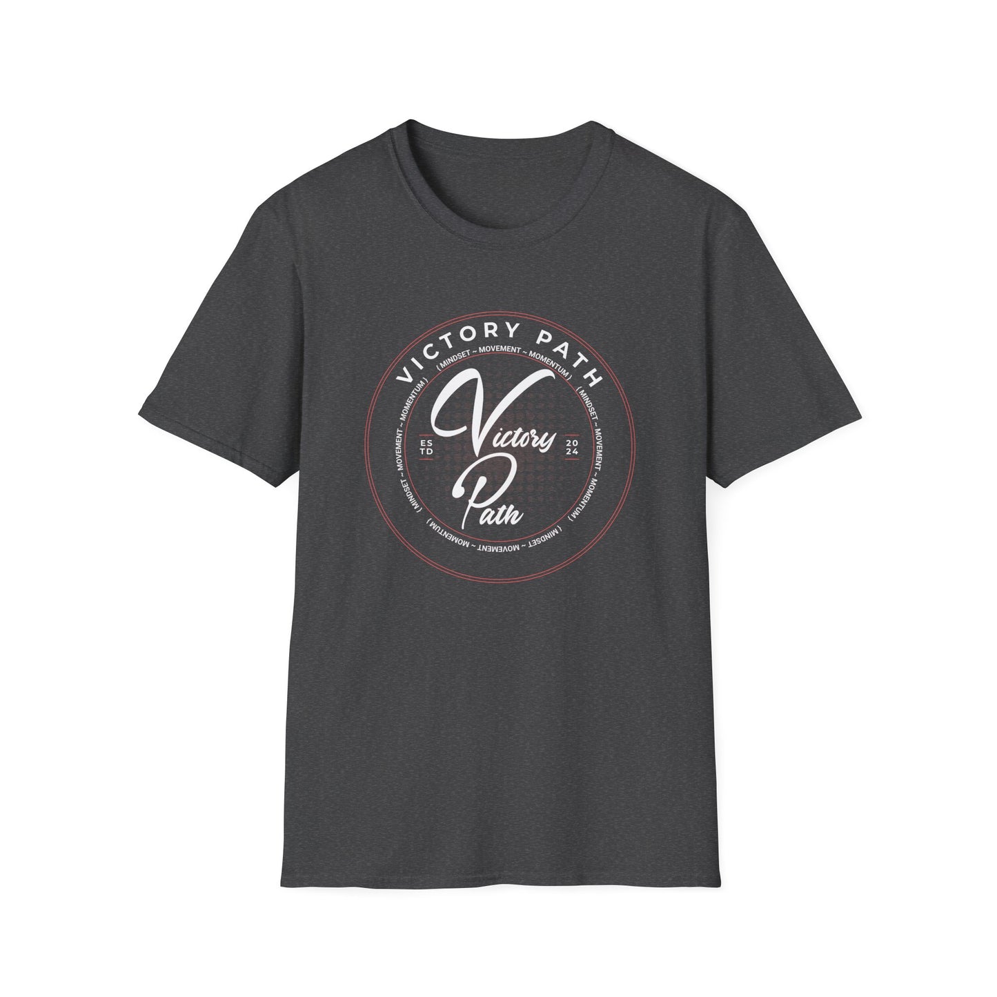 Victory Path Emblem Tee – Mindset. Movement. Momentum."