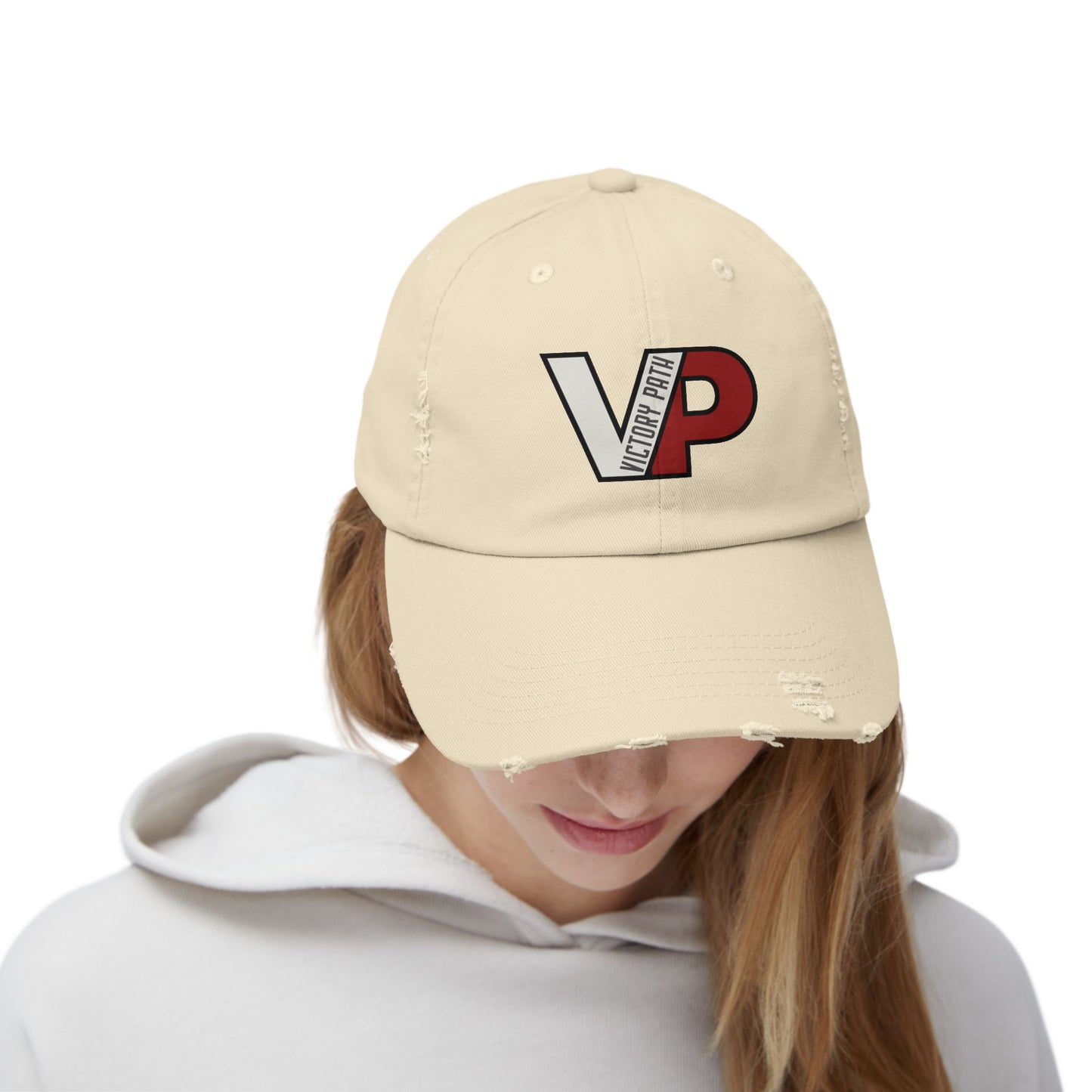 Distressed Victory Path Logo Hat – Unisex Vintage Style