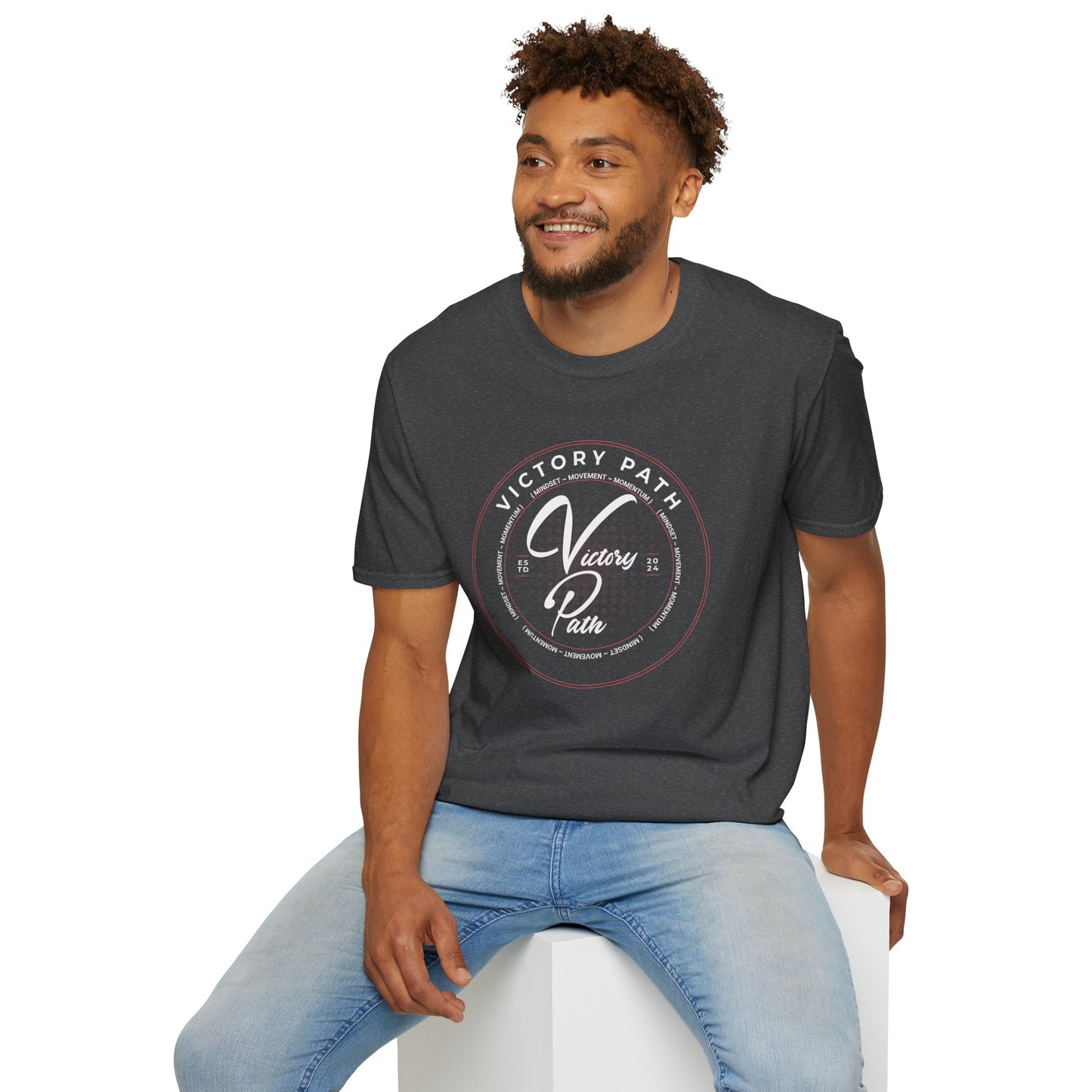 Victory Path Emblem Tee – Mindset. Movement. Momentum."