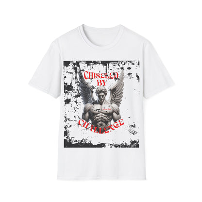 "Chiseled by Challenge" – Strength & Resilience Motivational T-Shirt