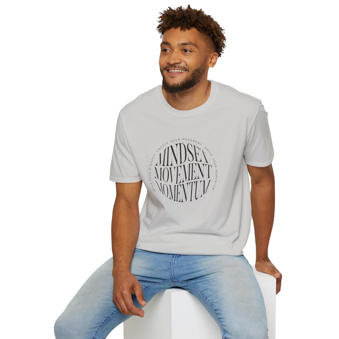 "Mindset, Movement, Momentum" – Motivation in Motion T-Shirt