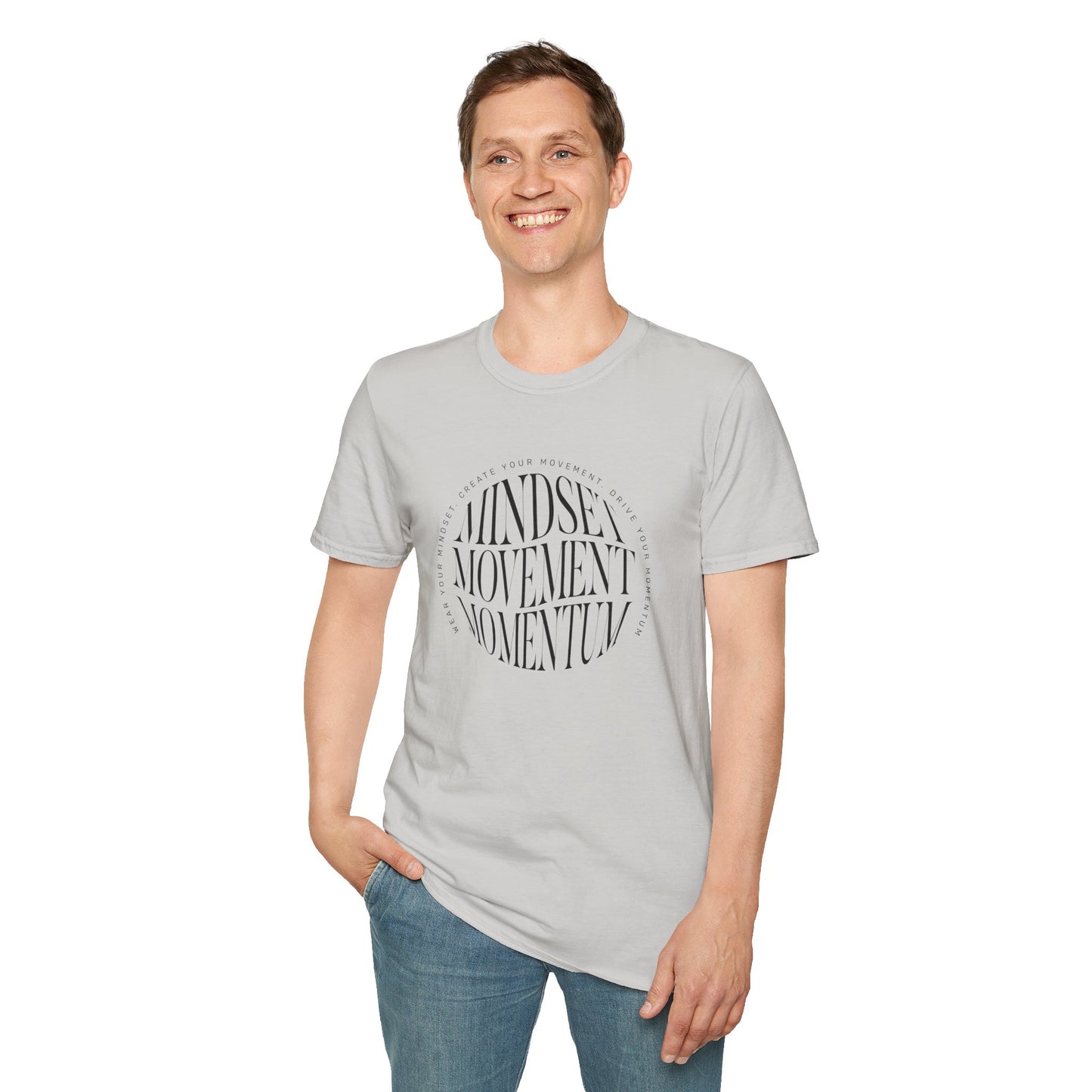 "Mindset, Movement, Momentum" – Motivation in Motion T-Shirt