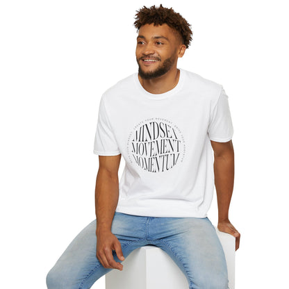 "Mindset, Movement, Momentum" – Motivation in Motion T-Shirt