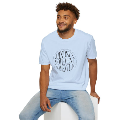 "Mindset, Movement, Momentum" – Motivation in Motion T-Shirt