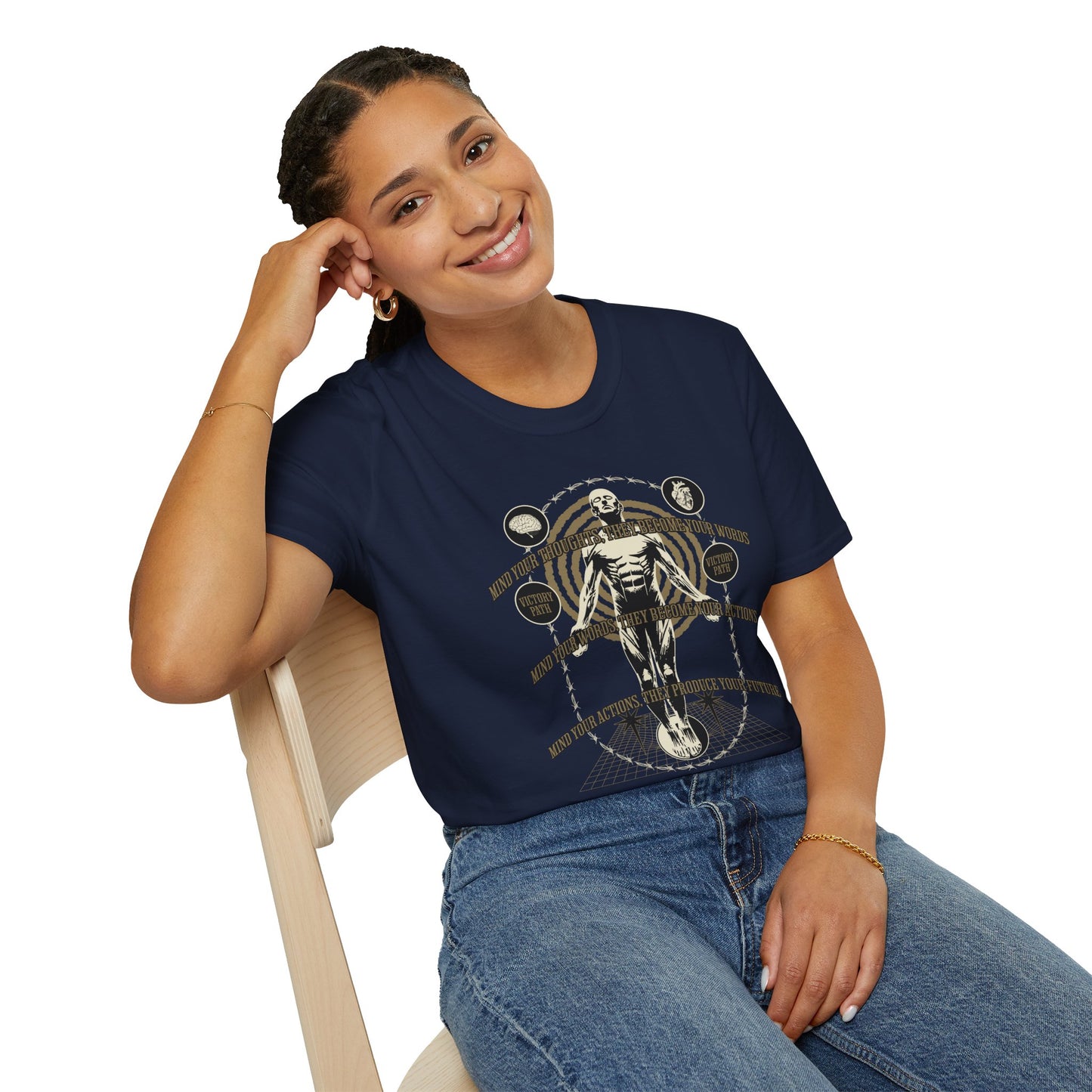 "Mind Your Thoughts" – Motivational Mindset & Success T-Shirt