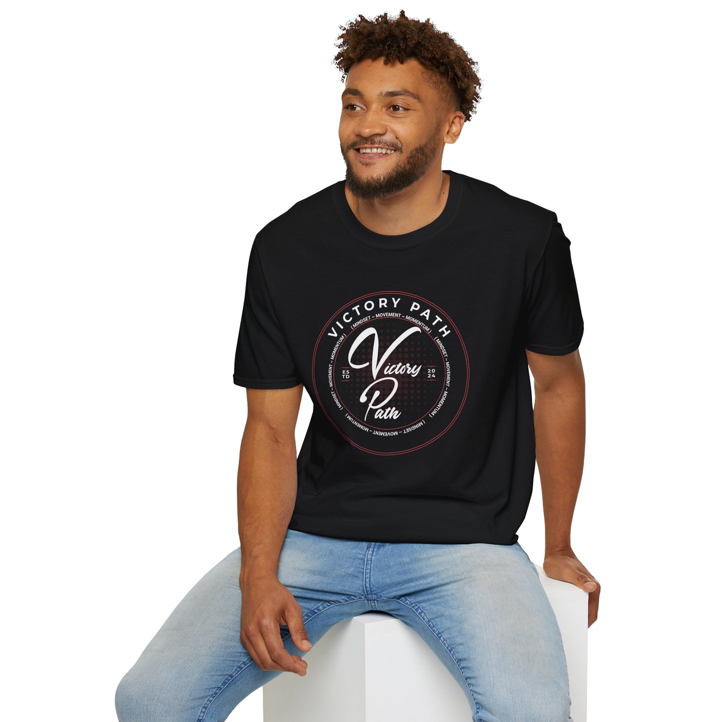 Victory Path Emblem Tee – Mindset. Movement. Momentum."