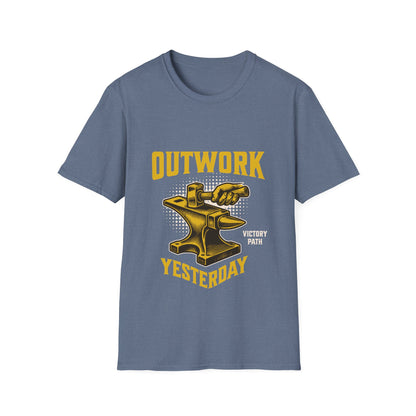 "Outwork Yesterday" – Hard Work & Hustle Motivational T-Shirt