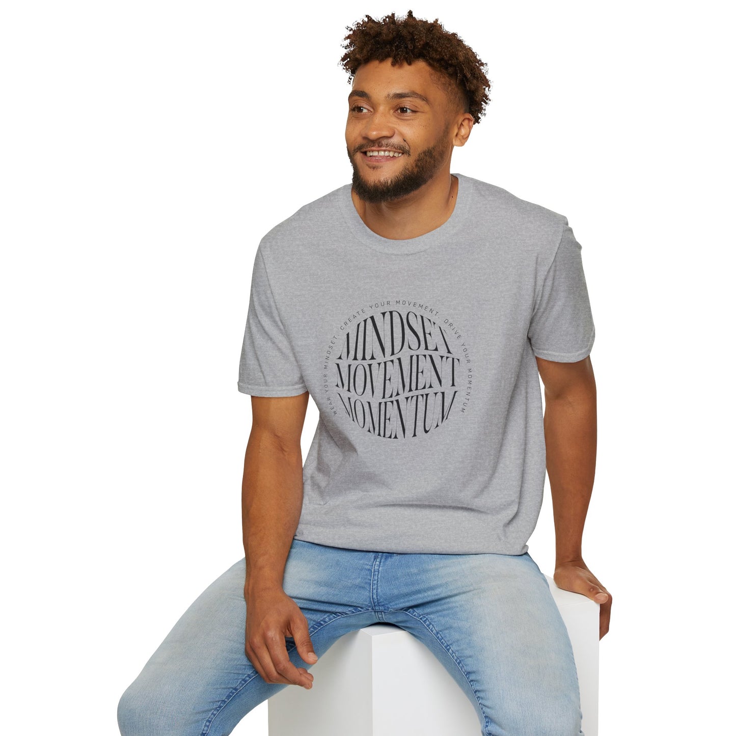 "Mindset, Movement, Momentum" – Motivation in Motion T-Shirt