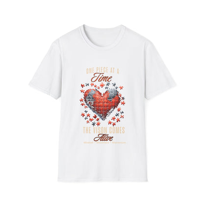 "One Piece at a Time" – Motivational Vision & Persistence T-Shirt
