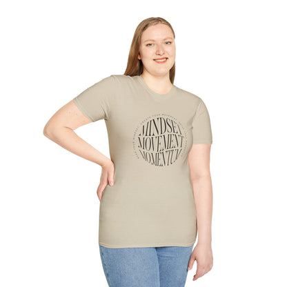 "Mindset, Movement, Momentum" – Motivation in Motion T-Shirt