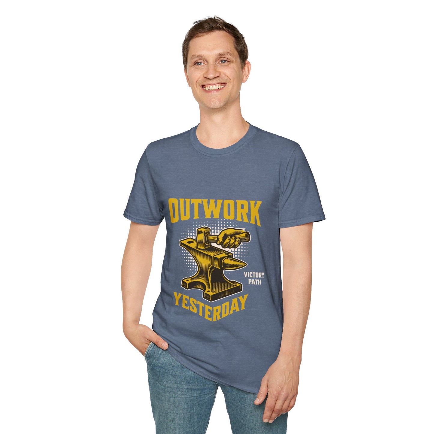 "Outwork Yesterday" – Hard Work & Hustle Motivational T-Shirt