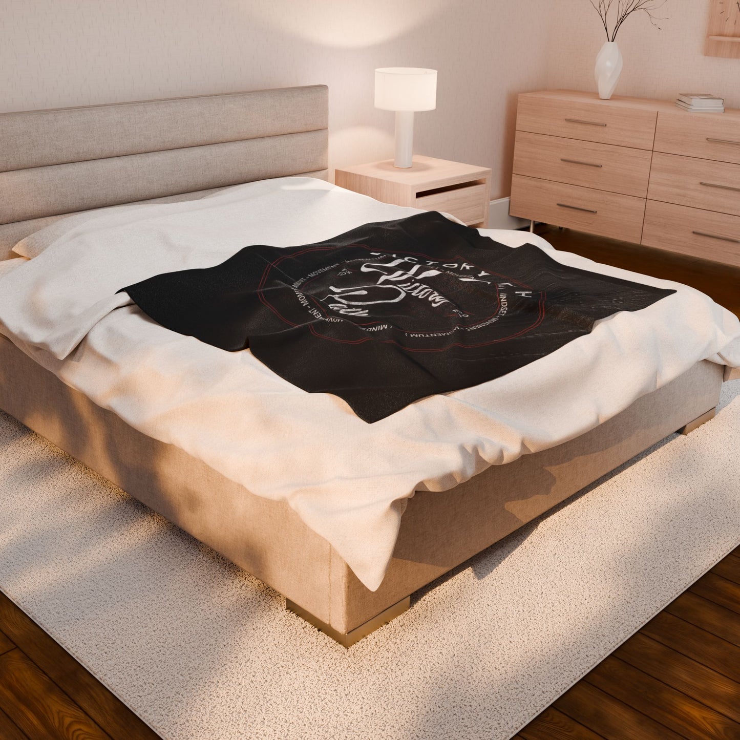 Cozy Velveteen Plush Blanket - Victory Path Throw for Comfort