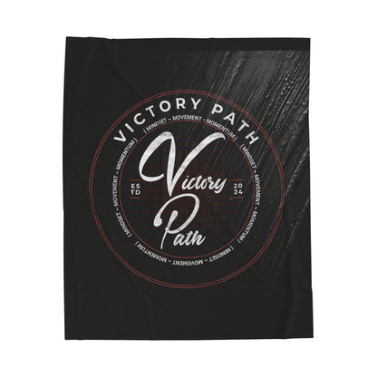 Cozy Velveteen Plush Blanket - Victory Path Throw for Comfort