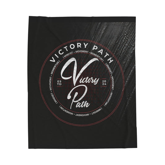 Cozy Velveteen Plush Blanket - Victory Path Throw for Comfort