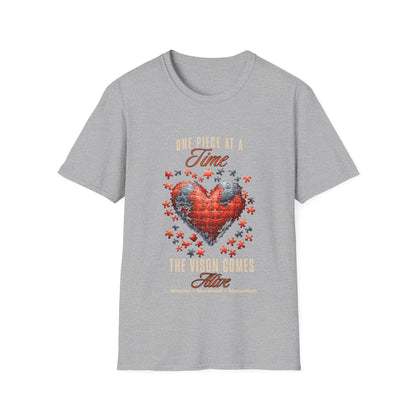"One Piece at a Time" – Motivational Vision & Persistence T-Shirt